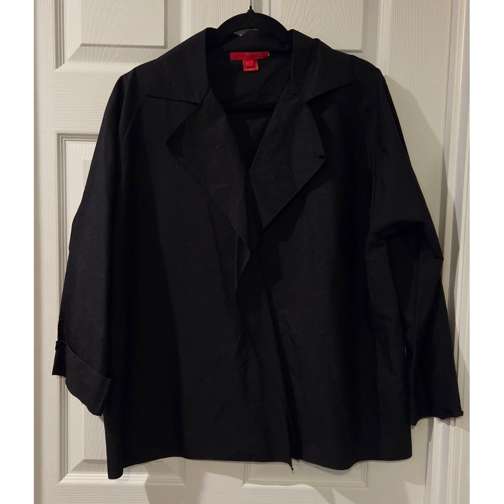 Shamask Ronaldus Shamask Blouse Size 2 Black XL Cotton Avant Garde USA